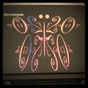 Butterfly Vinyl Laptop Decal